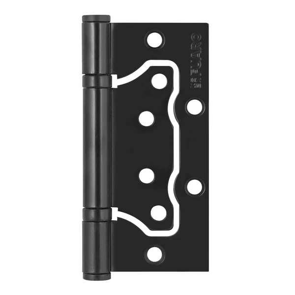 Фото Петля универсальная без врезки IN4500W-BL BL (500-2BB/BL 100x2,5) черный матовый БЛИСТЕР