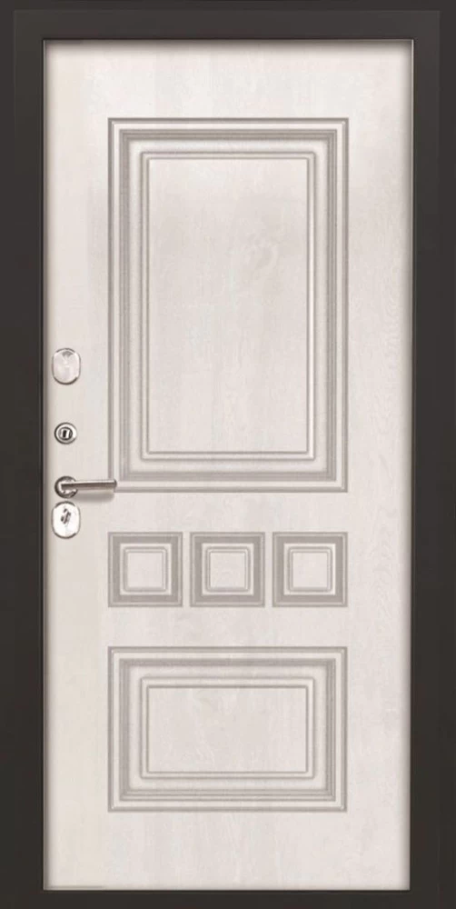 Входная дверь ДвериПРО L Термо фл-608 винорит white DPRO191056 внутренняя сторона