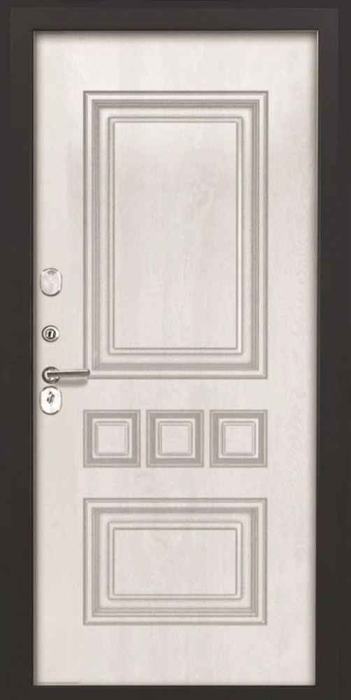 Входная дверь ДвериПРО L-Термо серебро фл-608 винорит white DPRO204568 внутренняя сторона