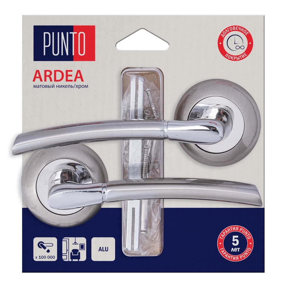 Фото Ручка раздельная LM/A R.TL54.ARDEA/HD SN/CP-3 матовый никель/хром