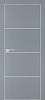 Межкомнатная дверь PX-2  AL кромка с 4-х ст. Серый матовый